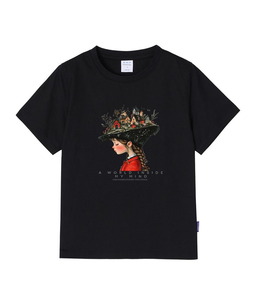 ONEHUNDREDPERCENT FOR WOMAN Ohpxgoodd Mind Woman Basic Short Sleeve T-Shirt