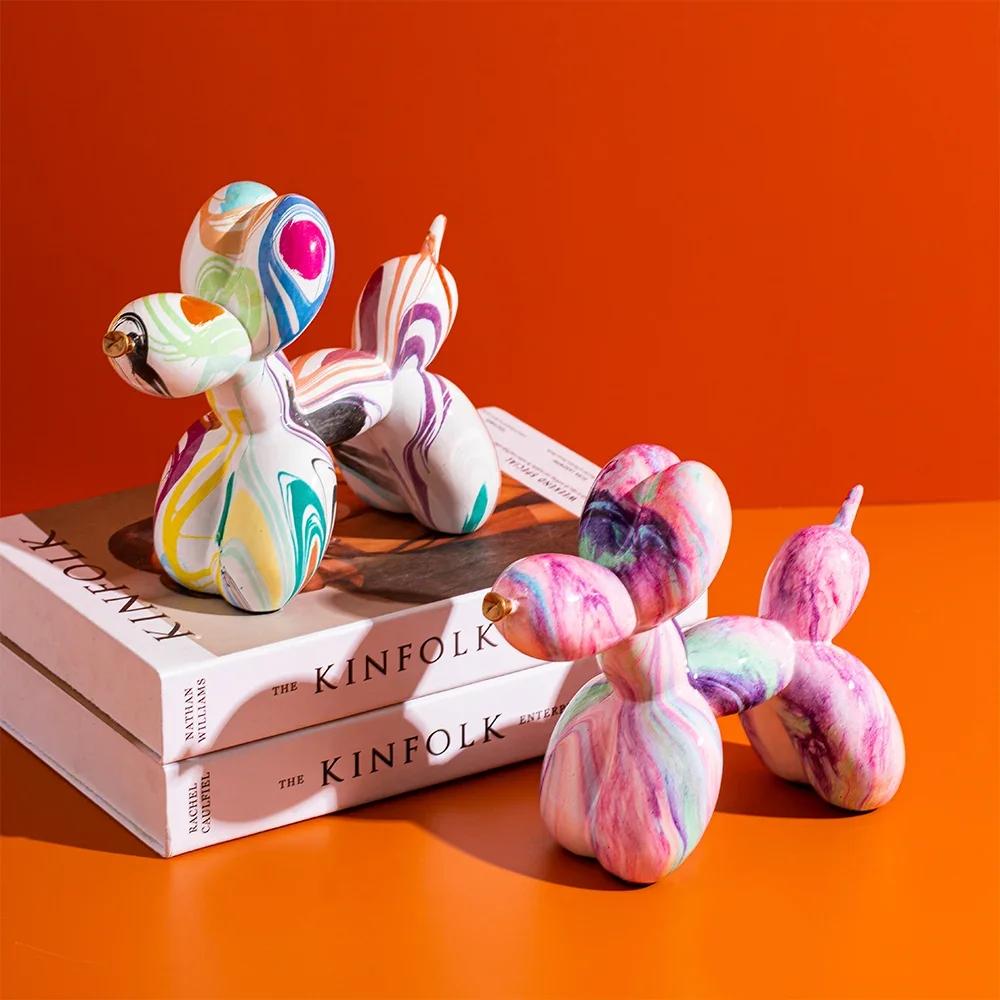 Individualistic Colorful Sculpture Animal Statuette Graffiti Home Living Room Desk Aesthetic Crafts Tv Cabinet Decor Ornament