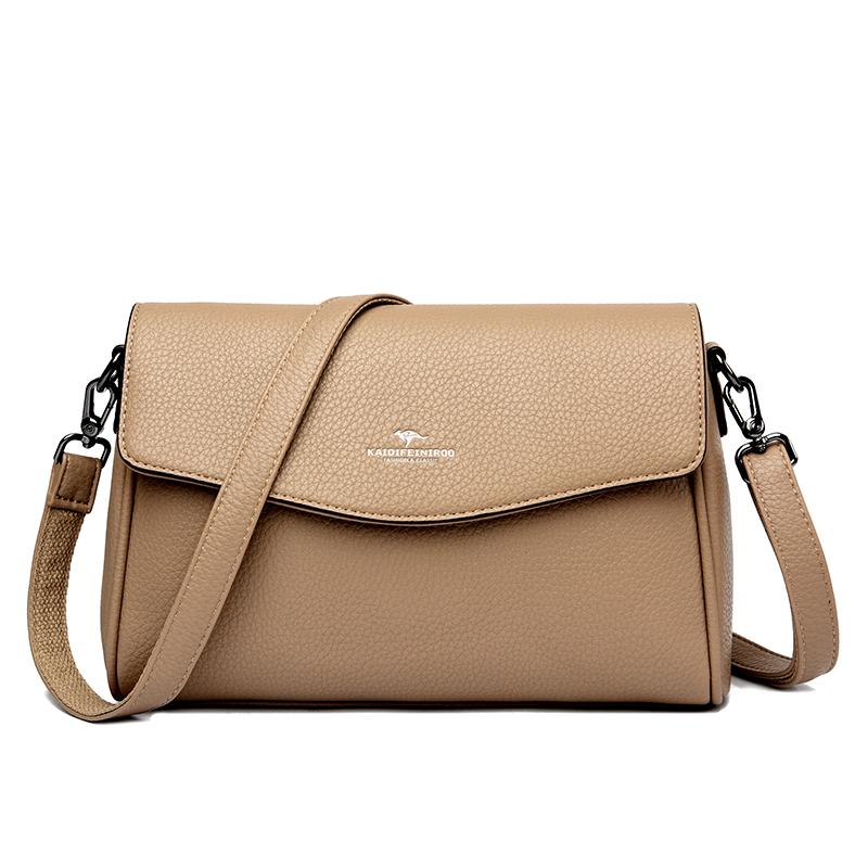 Damskie torebki na ramię ze skóry PU  prosty design  retro  torebka pod pachę  modne  luksusowe  mała klapka  crossbody  Damska torba na zakupy  nowa