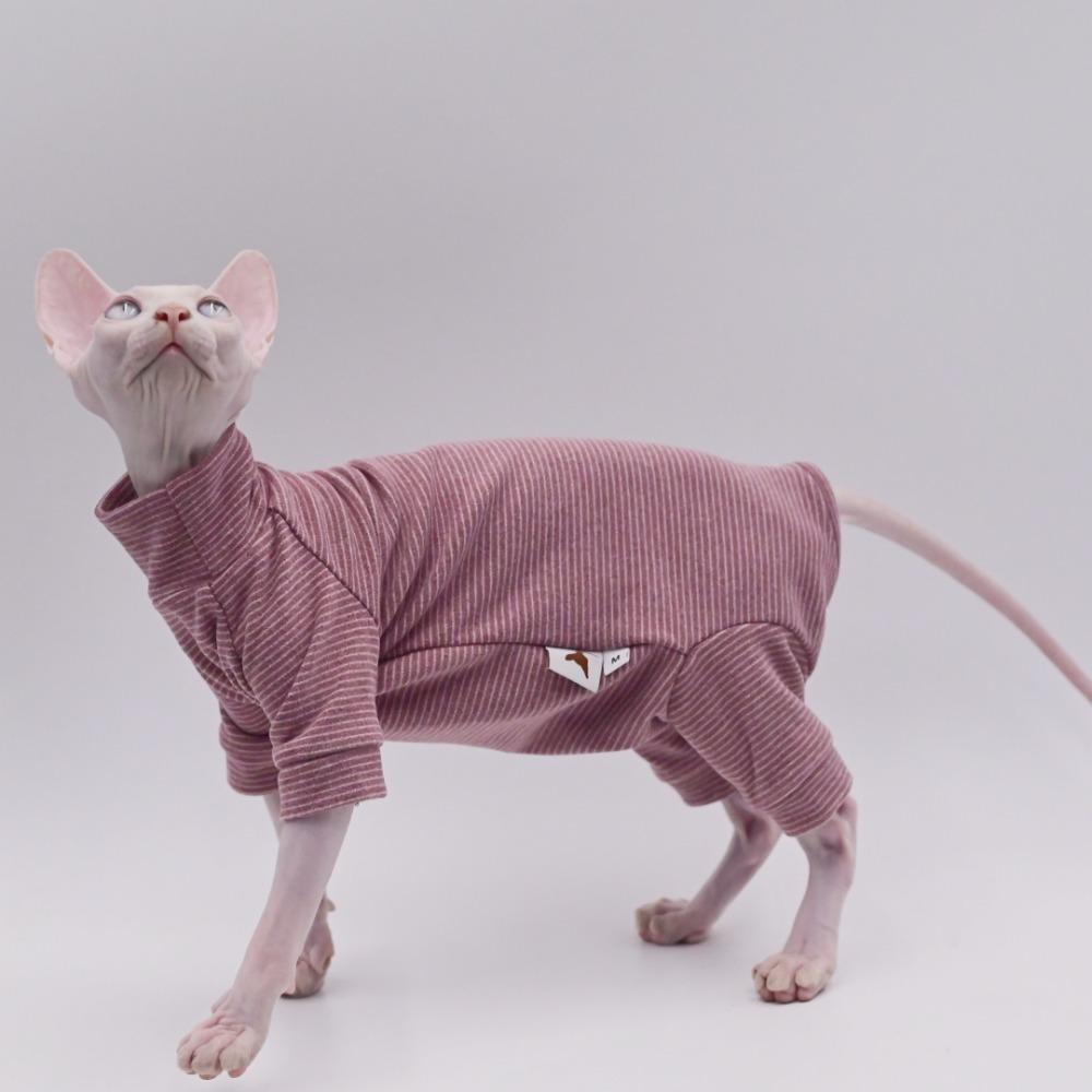 Hairless Cat Clothes, Warm and Soft, Four-Legged Hoodie for Sphynx Cats, Autumn and Winter, Devon Rex, Cornish
