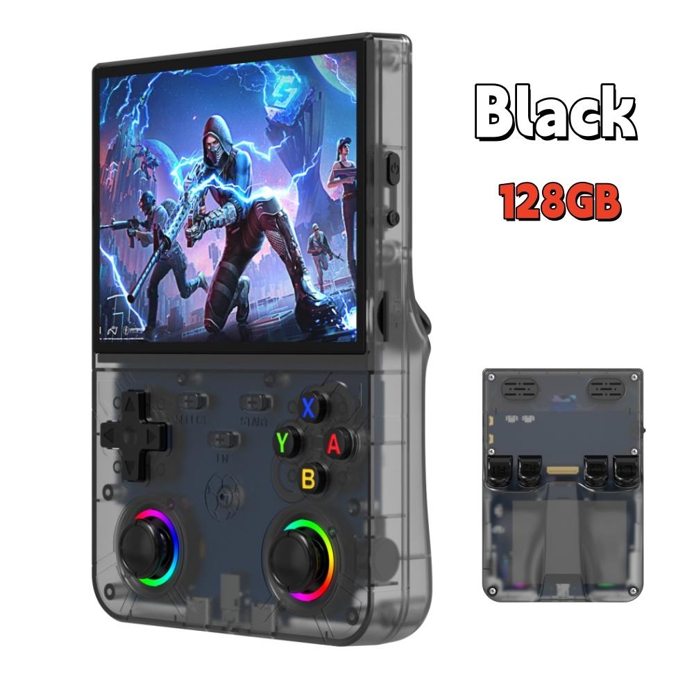 New R36 Ultra X Handheld Retro Video Game Console IPS Screen 128GB Preloaded Games Portable Pocket Player with Linux System