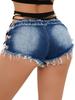 2025 Low-Waist Sexy Slimming European & American Women's Denim Shorts - Summer Nightclub Style