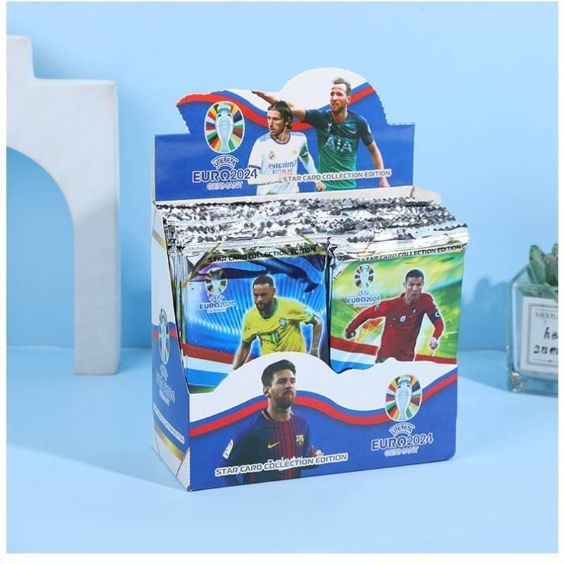 Cartas de Estrelas de Futebol Premium Copa Europeia Cristiano Ronaldo Neymar Messi Colecionável