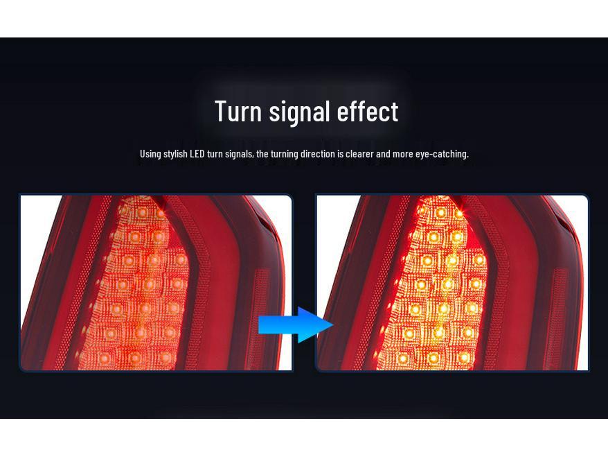 LED Taillight Assembly with Flowing Turn Signal for 11-14 Chrysler 300C