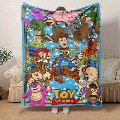 1 unidad, Manta de Toy Story Suave y Acogedora para Fans de la Película Clásica Regalo Perfecto para Cualquier Ocasión Ideal para Cama, Sofá
