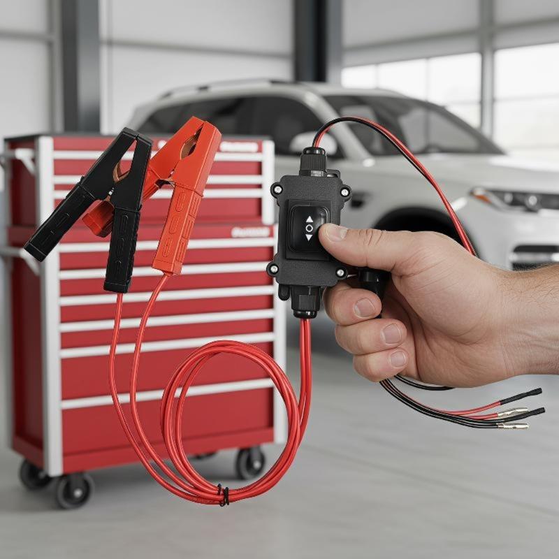 Motor Tester Electronic Brake Service Tool for Rear Brake Work with 10V - 14V Battery Input, Two-Way Motor Direction Control and Home Vehicle Care Use