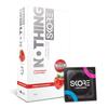 Skore Nothing Thinnest Strawberry Flavoured Condoms Ultra Thin High Sensitivity With Disposal Pouches Pack Of 1 10 Pcs