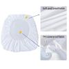 1pc Waterproof Fitted Sheet,Soft Polyester Bedding Mattress Cover with Deep Pocket,Solid Color Design for Bedroom,bed Sheet Only, Dormitory Bedding