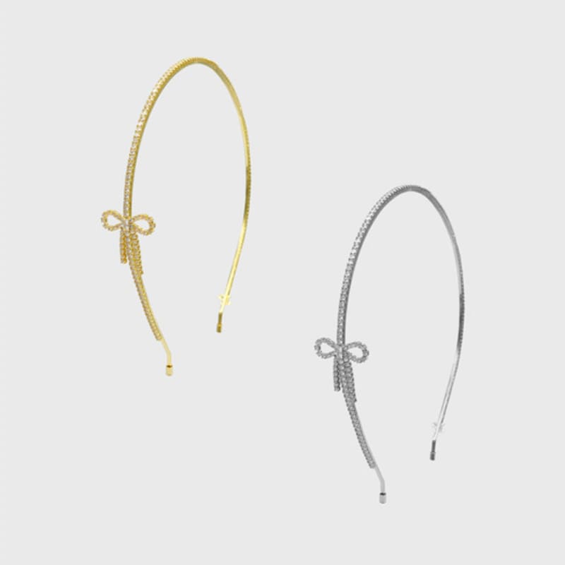 Jean Paul Clarisse Crystal Ribbon Hairband JP-25-039HB