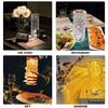 NEW Wireless Rechargeable/USB Cable 1/3/7/16 Colors Crystal Table Lamp Luxury Bedroom Decoration Lights Touch Lamp Crystal LED Night Light Table Lamp