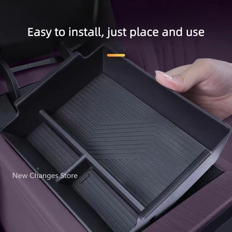 For Avatr 07 2024 2026 Car Styling Center Console Armrest Storage Box Compartment Organizer Cover Upgrade Modify Accessories