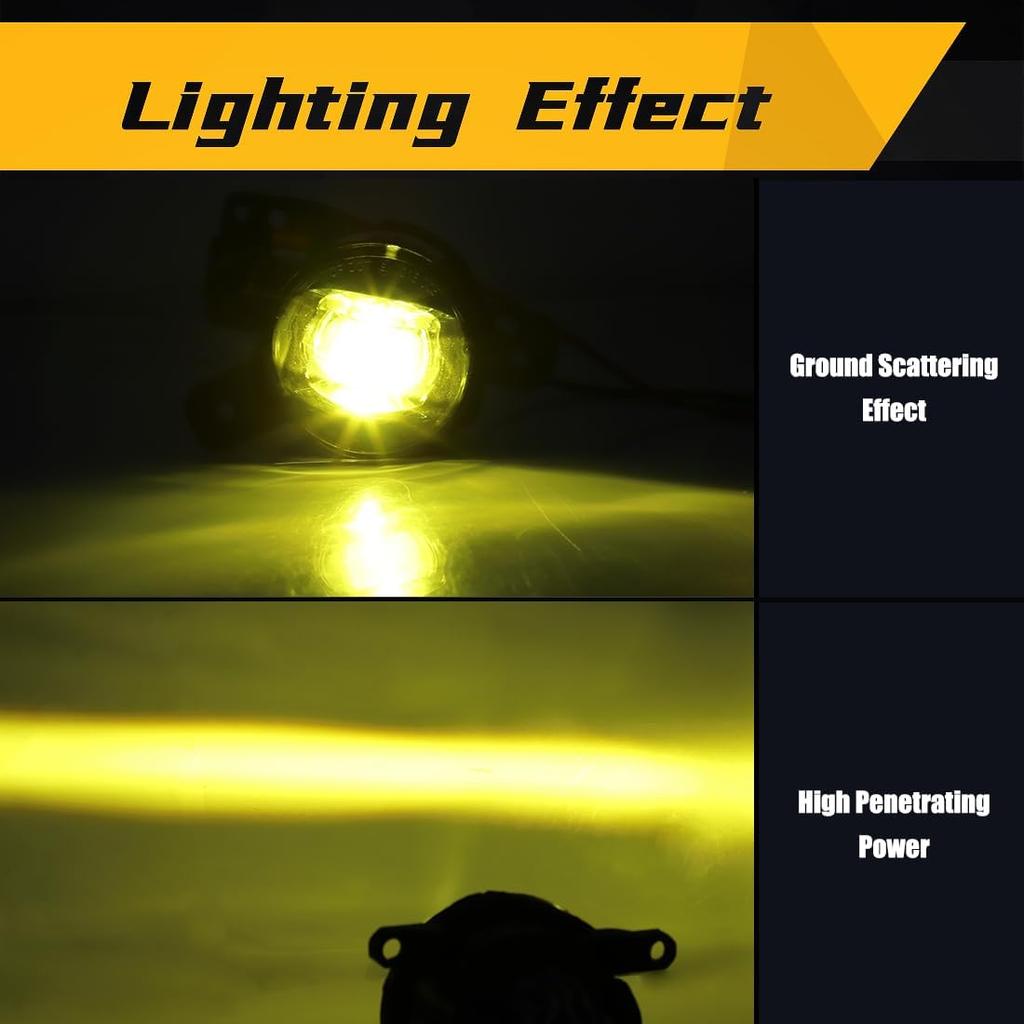 LED Fog Lights For Chevrolet Colorado 2023 2024 2025 Front Bumper Fog Lamp Fit For Silverado 2500HD Trailblazer GMC Canyon Yellow Light