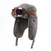 Men's and women's winter turning cloth lamb wool goggles Lei Feng hat autumn and winter new warm cycling ear protection hat pilot hat