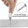 Silver Automatic Spring Loaded Center Punch Glass Breaker Window Puncher Drill Bit Center Punch Eyelet