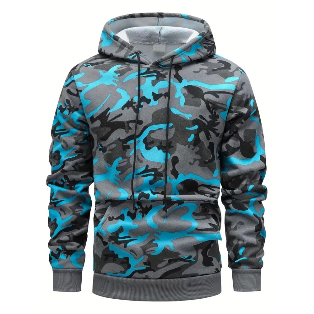 Men's Camouflage Top Sweatshirt Casual Loose Hoodie Fashion Versatile Hoodies Sweatshirts Men’s