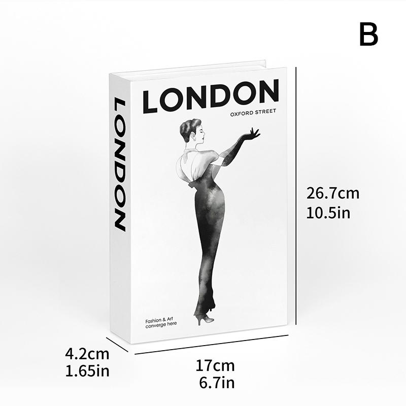 City Fake Books For Decoration Coffee Table Modern Home Decoration Books Simplicity Display Book Paris London  York