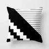 High-grade Black and White Geometric Irregular Pattern Pillowcase Office Living Room Home Pillowcase Car Ornaments