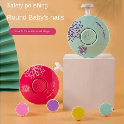 Coupe-ongles électrique pour bébé, outil de polissage des ongles pour enfants, ciseaux de manucure pour nourrissons, kit d'hygiène pour bébé, coupe-ongles pour nouveau-né