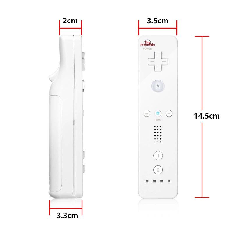 Remote Handle Nunchuck Gamepad for Nintendo Wii Controller Joystick Built-in Motion Plus With Silicone Case