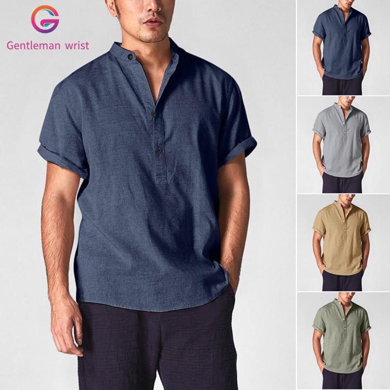 omniscient Mens Linen Button Down Shirts Soft Casual Short Sleeve Tops omniscient Mens Linen Button Down Shirts Soft Casual Short Sleeve Tops