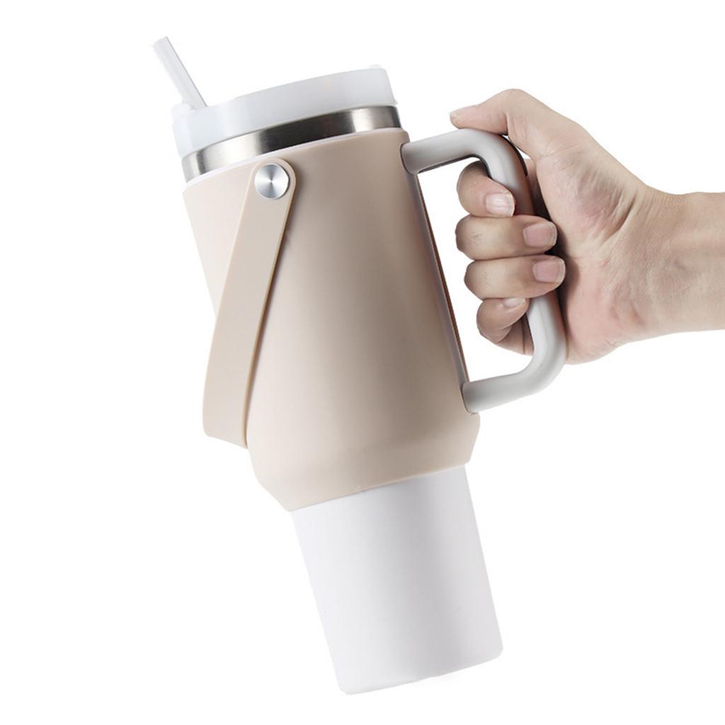 Funda de silicona para botella de agua con asa, bolsa de transporte, accesorio, funda de silicona, funda protectora, funda protectora para taza