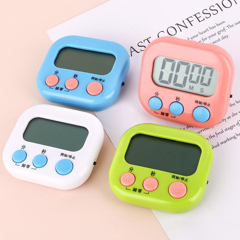 Household Digital Kitchen Timer LCD Stopwatch LCD For Cooking Baking Study Visual Timer With Alarm Electronic Timer Handy New3