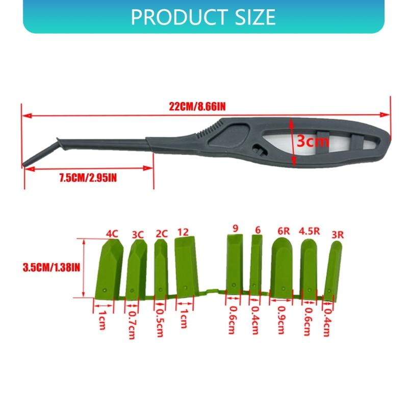 Versatiles Scrapers Includes Assorted Head for Multipurpose Caulking Tasks Including Decoration and Fine Work