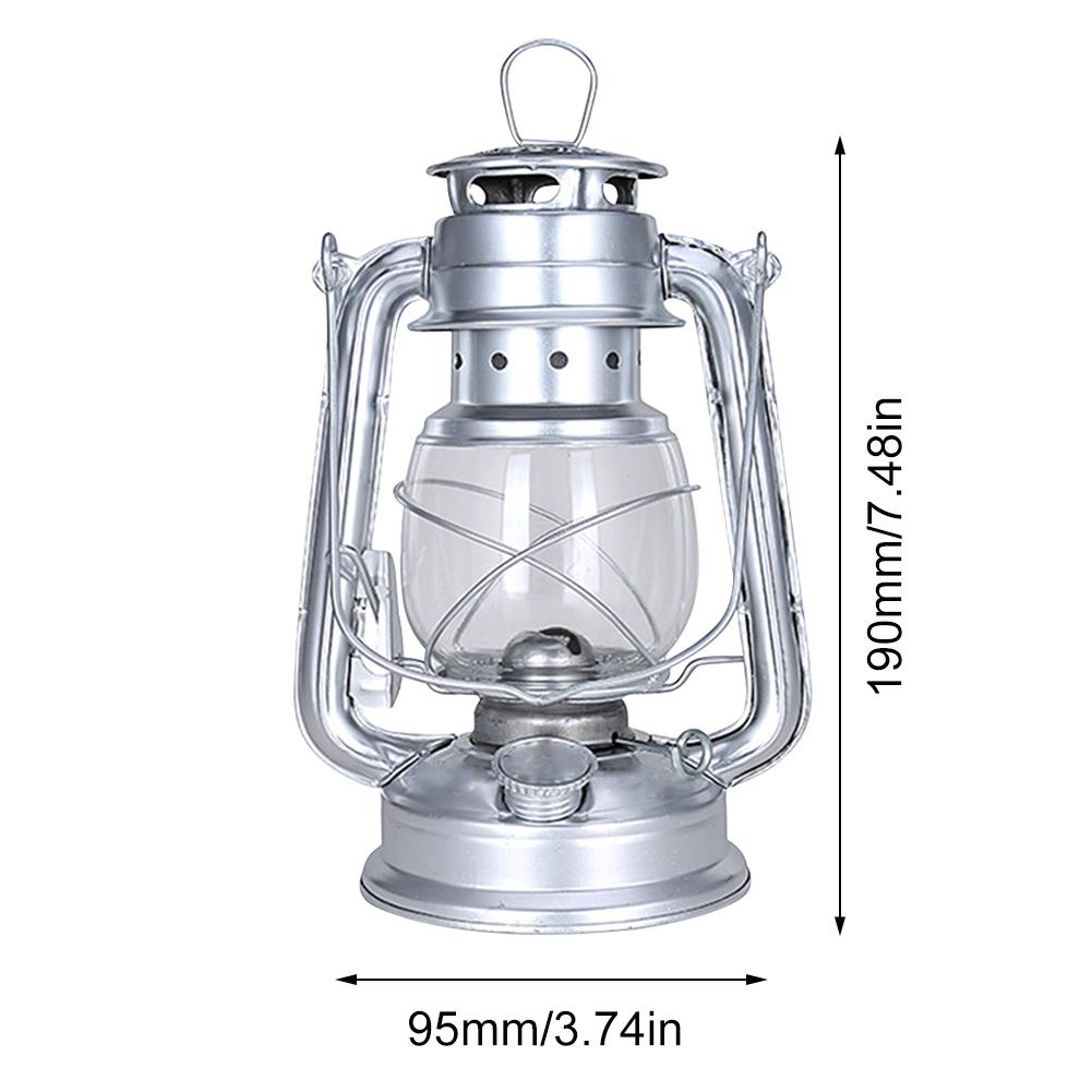 Metall Petroleumlampe Outdoor Camping Vintage Petroleumlampe Sturm Tischlampen mit Griff für Camping Zuhause Terrassenlampe