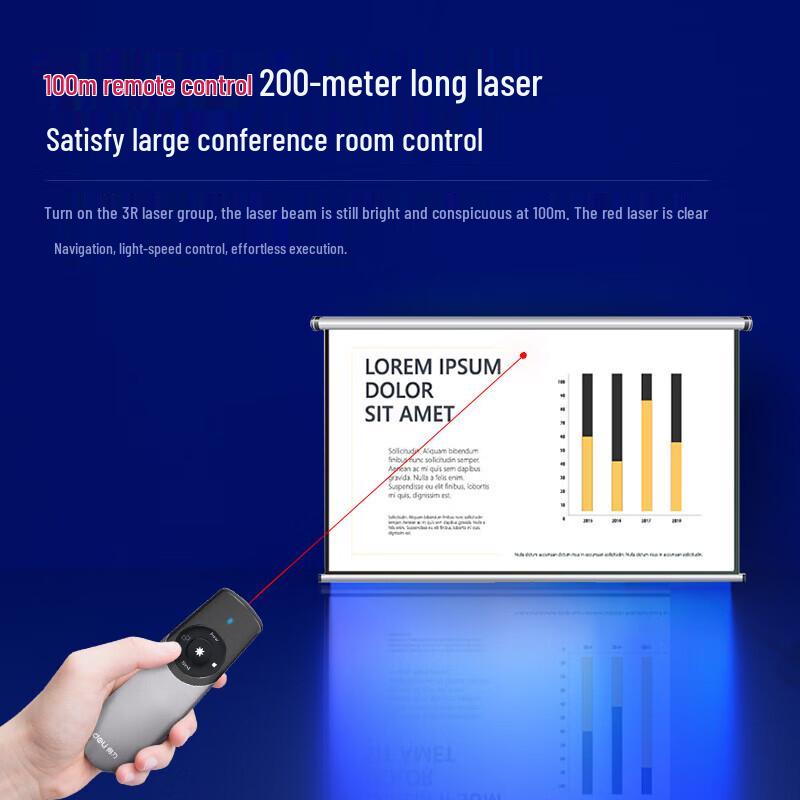 Deli Rechargeable Presentation Clicker