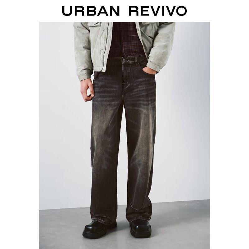 

UR Men s Washed Cotton Wide-Leg Jeans 34