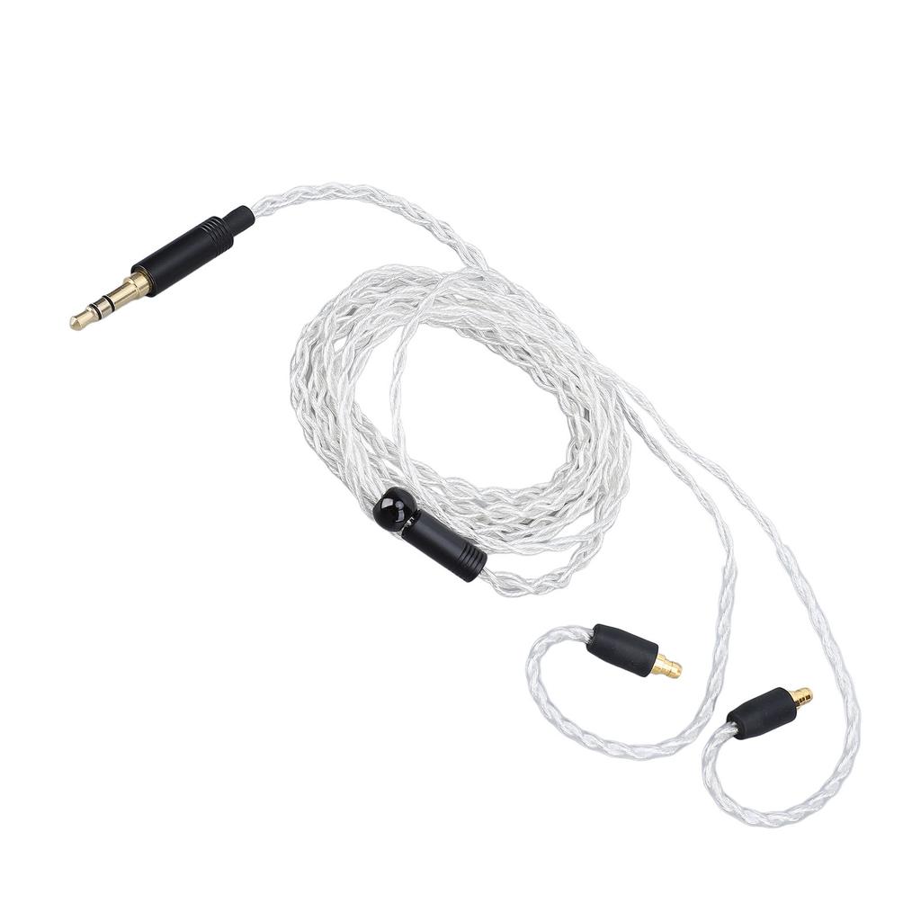 Earphone Cable Replacement Silver Plated Copper 3.5mm Stereo Plug Headphone Sound Wire 1.2m for IE100 Pro