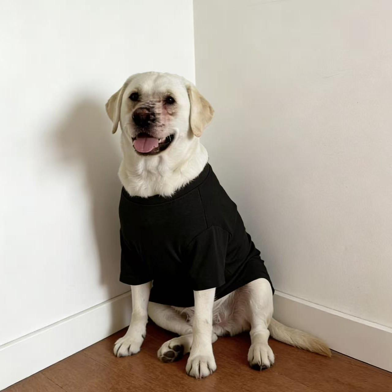 

Удобная дышащая одежда для собак средних и крупных пород - Однотонная, предотвращающая линьку, для весны и осени S (30-40 pounds) чёрный