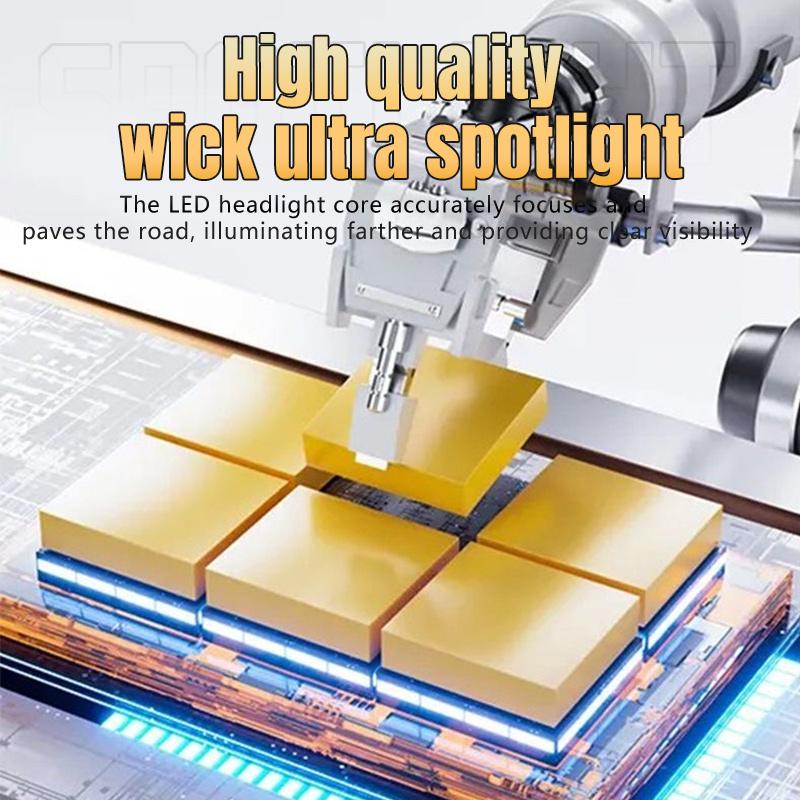 Motorcycle Work Light White High Low Beam Auxiliary Spotlight LED Driving Head Lights For Moto SUV ATV 4X4 offRoad Universal 12V