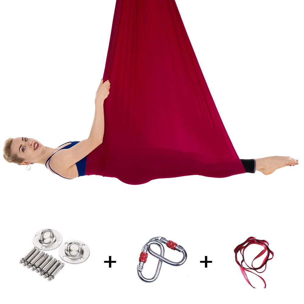 

Гамак для воздушной йоги с эластичным ремнем и эластичной веревкой