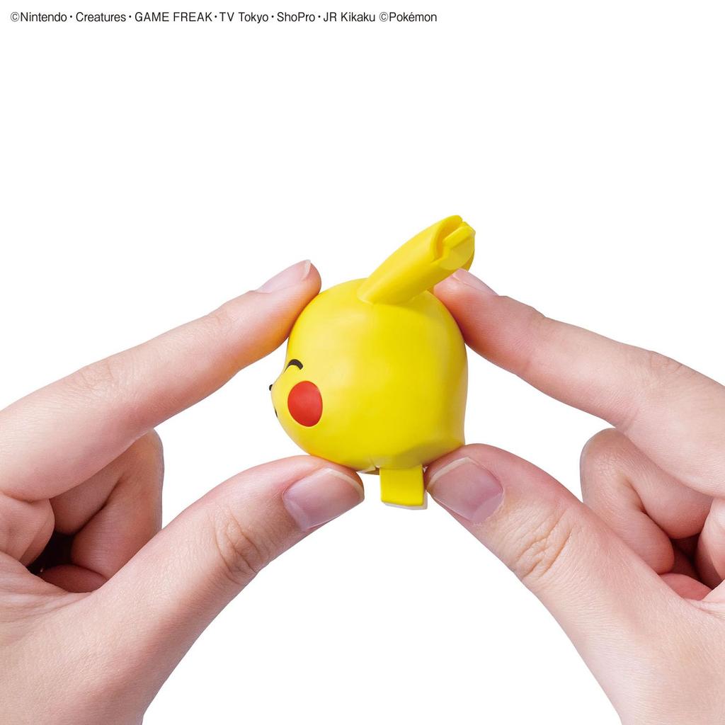 BANDAI SPIRITS Pokémon Plastic Model Collection Quick!! 16 Pikachu (Sitting Pose) Pre-Colored Plastic Model