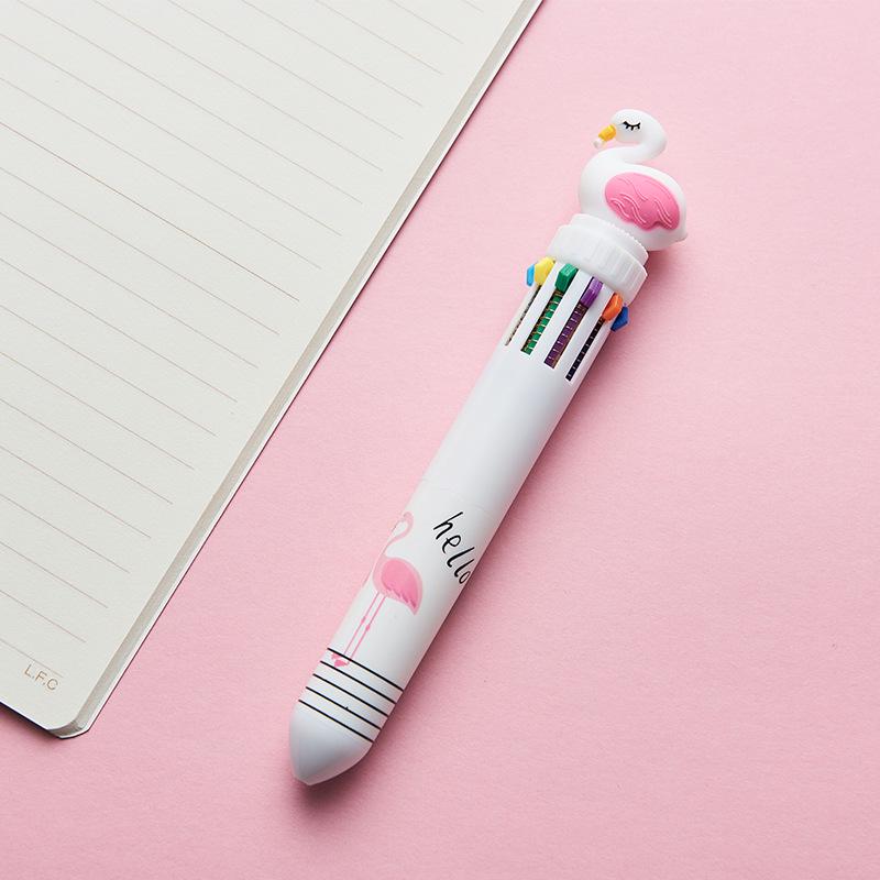 Creative Cartoon Multi-Color Ballpoint Pen for Students and Journals