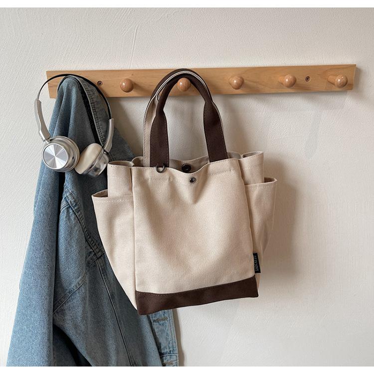 

Casual simple canvas big bag women s 2025 new fashionable large-capacity tote bag commuter underarm shoulder bag tide