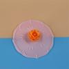 Food-grade Universal Cup Lid - Soft Lid - Dust-proof Silicone Cup Lid - Rose Cartoon Figurine