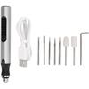Oumefar Mini Cordless Rotary Tool, Cordless Engraving Pen USB Rechargeable Grinder 3 Speed Variable Rotary Tool Set Kit for Cutting, Engraving,