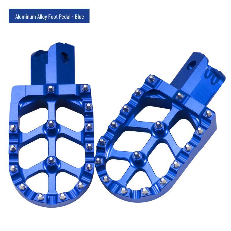 

Harley Off-Road Motorcycle CNC Aluminum Alloy Anti-Slip Foot Pegs with Studs синій