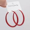 Mote Luksusbøyle Stort godteri smykker Sirkel bøyle øredobber for kvinner Kvinnelig øre for ring Mote smykker Nattklubb Dame øredobber Tilbehør
