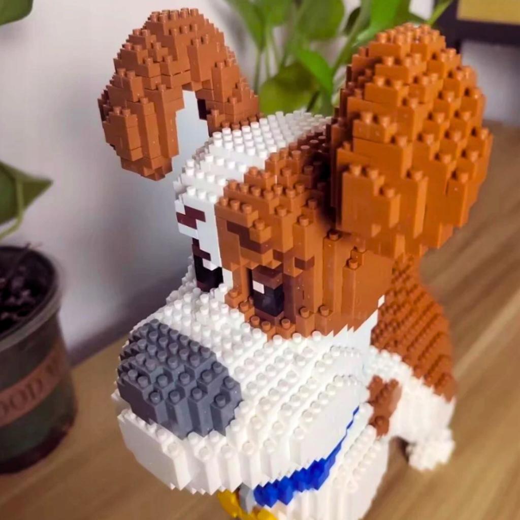 Construction Bricks Jack Russell Dog Building Set 7100 Pcs.