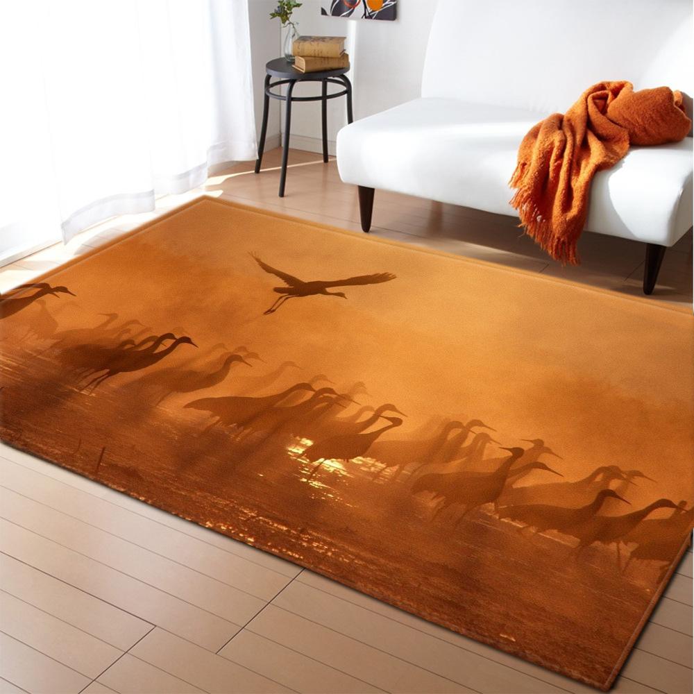 Flamingo Large Carpet Feather Wind Bedroom Floor Mat