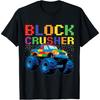 Block Crusher Monster Truck Block Building Brick Builder T-Shirt