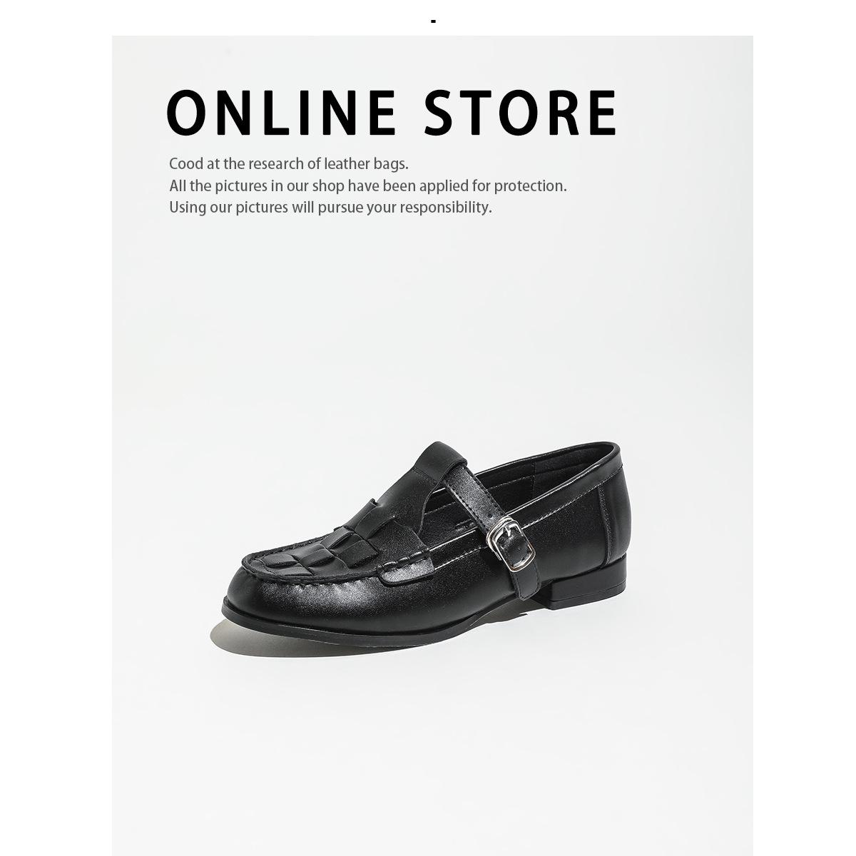 

Женские туфли-лодочки в стиле ретро из кожи с глубоким вырезом, весенние новинки, плетеные, на низком каблуке, с ремешком и пряжкой, туфли Мэри Джейн 42 чёрный