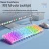 Transparent Wireless Bluetooth Crystal Keyboard & Mouse Set - Silent Mechanical for Girls’ Office