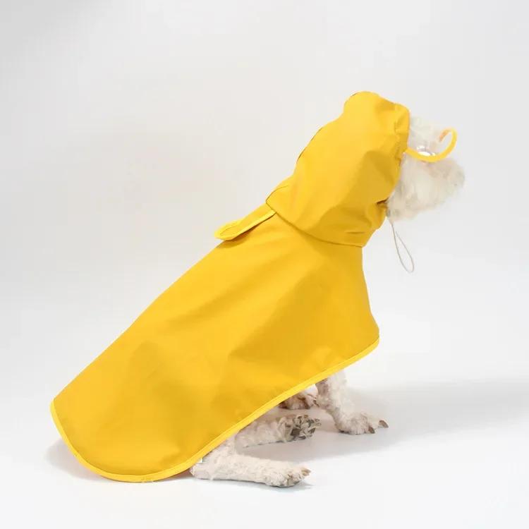 Pet Dog Raincoat Waterproof Dog Rain Coat For Small Large Dogs Corgi Labrador Clothes Outdoor Pet Jacket Clothing For Rain M-8XL