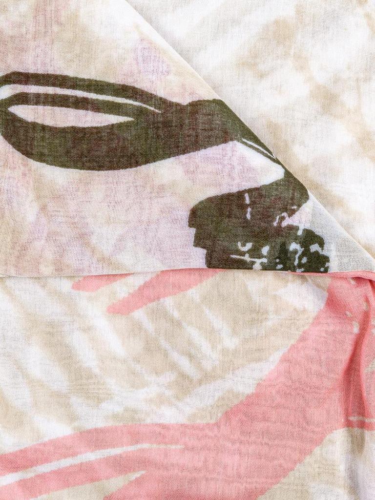 Women' scarf in beige Passigatti pattern