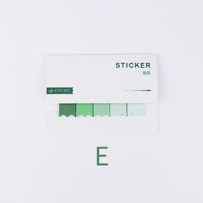 

Mr. Paper,100Pcs Minimalistic Gradual Change Sticky Notes Sticky Memo Pads Self-Stick Notepad for Student School Study Diary