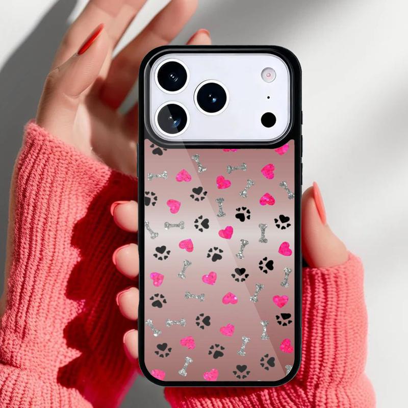 cat Dog paw design Phone Case for iPhone 17 16 15 14 13 Pro Max Back Cover for 12 11 Pro Coque